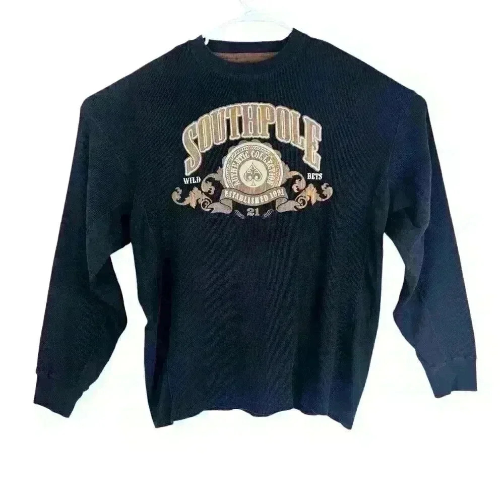 Southpole South Pole‎ Y2K Long Sleeve Thermal Shirt Size XL